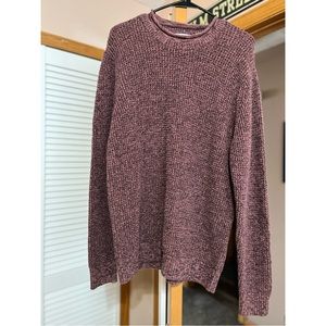 Old Navy Heavy Warm Maroon/Red Spotted Sweater